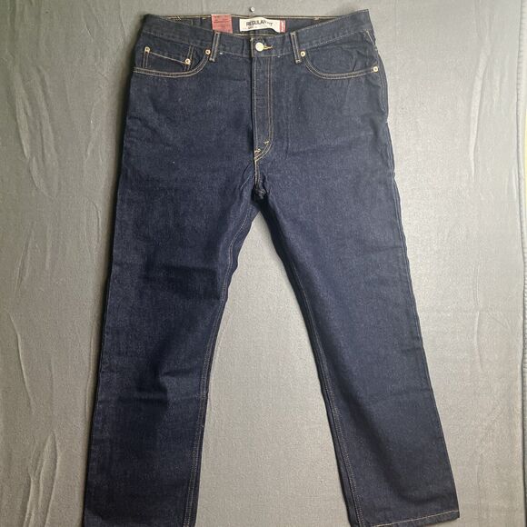 Levi's Men's 505 Regular Straight Leg‎ W 38 x L 30 Dark Blue Brand New w/ Tags - Picture 1 of 9